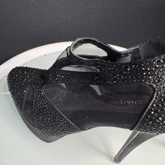 Le Chateau Black Sparkling Heels - Picture 6 of 7
